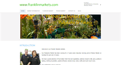 Desktop Screenshot of franklinmarkets.com