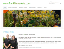 Tablet Screenshot of franklinmarkets.com